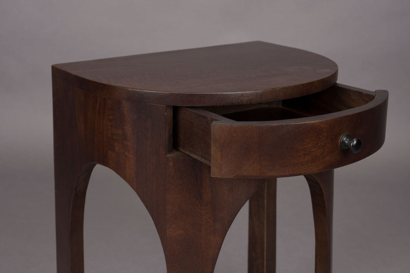 Beistelltisch Belvedere aus Mangoholz mit Schublade, Dutchbone