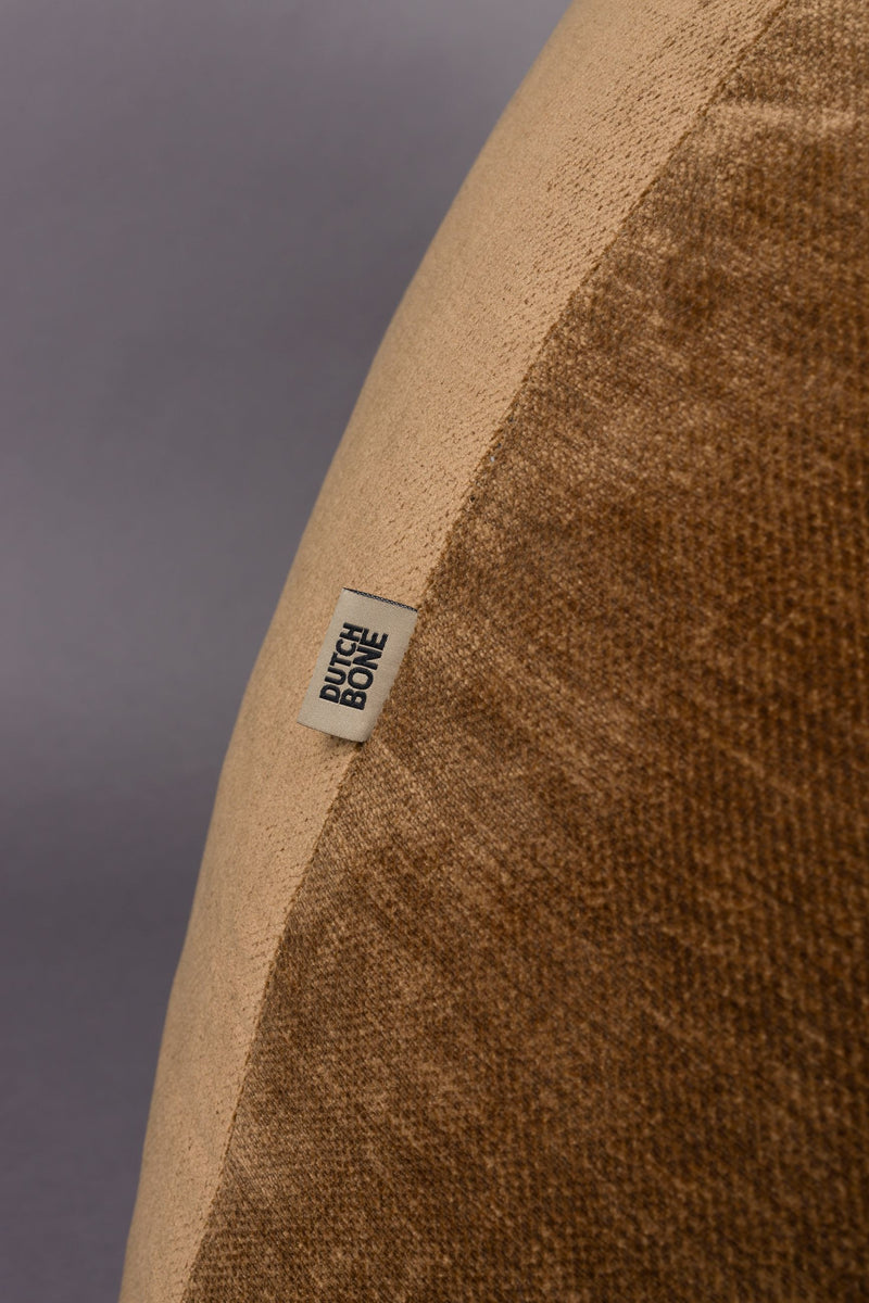 Loungesessel Tombag von Dutchbone, Sitzsack in Braun mit Samt-Bezug