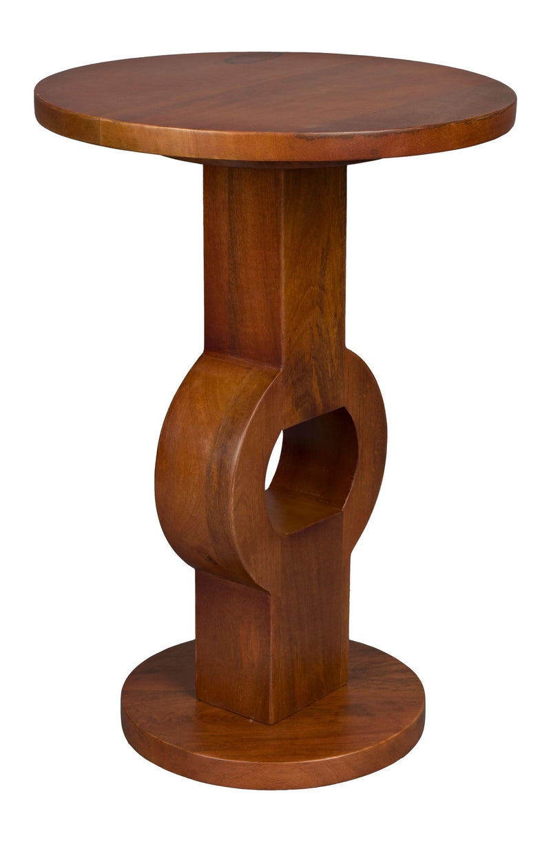 Beistelltisch Tondo aus Mangoholz im Vintage-Boho-Stil von Dutchbone