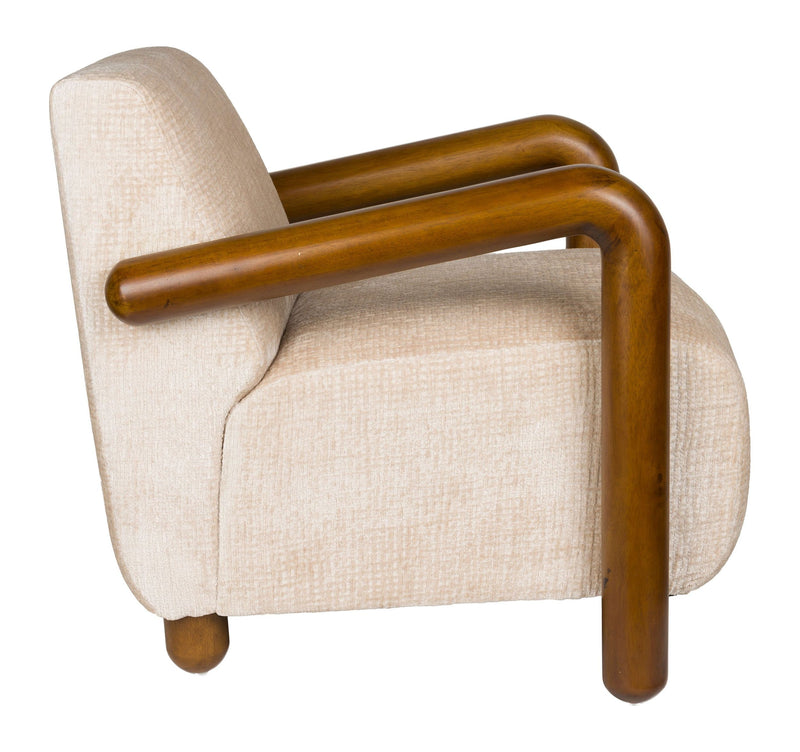 Loungesessel Robinson mit Mangoholz-Armlehnen von Dutchbone