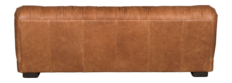 3-Sitzer Sofa Douglas aus Leder in Cognac von Dutchbone