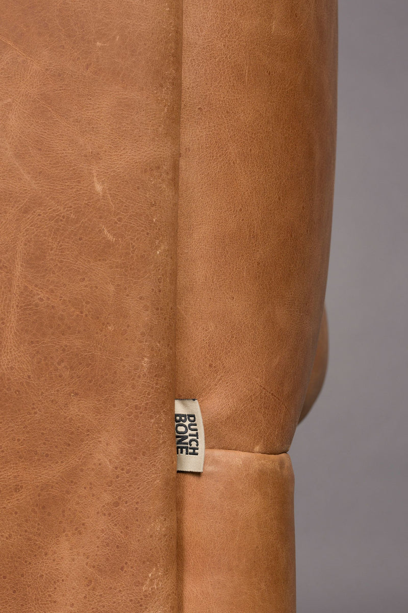3-Sitzer Sofa Douglas aus Leder in Cognac von Dutchbone