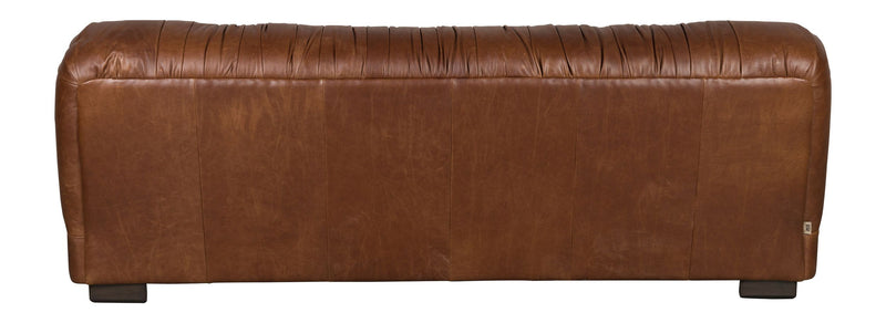 Sofa Douglas 3-Sitzer aus Leder in Chocolate Braun von Dutchbone