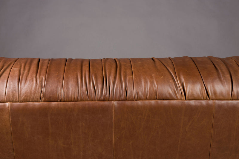 Sofa Douglas 3-Sitzer aus Leder in Chocolate Braun von Dutchbone