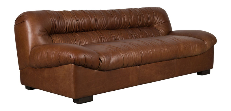 Sofa Douglas 3-Sitzer aus Leder in Chocolate Braun von Dutchbone