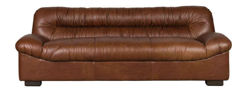 Sofa Douglas 3-Sitzer aus Leder in Chocolate Braun von Dutchbone
