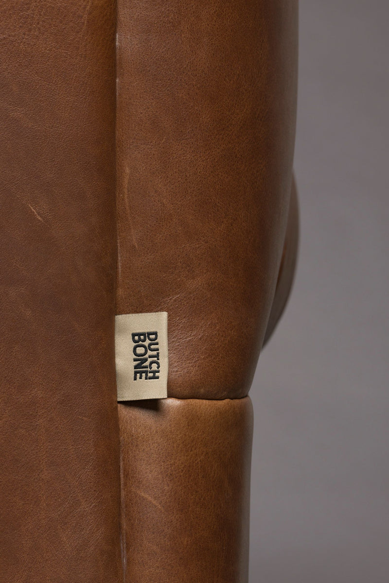 Sofa Douglas 3-Sitzer aus Leder in Chocolate Braun von Dutchbone