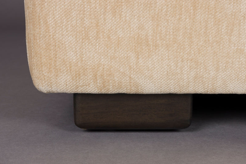 Sofa Douglas Beige 3-Sitzer mit Gummibaum-Holzfüßen von Dutchbone