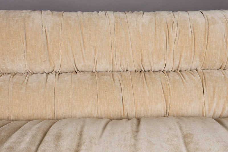 Sofa Douglas Beige 3-Sitzer mit Gummibaum-Holzfüßen von Dutchbone