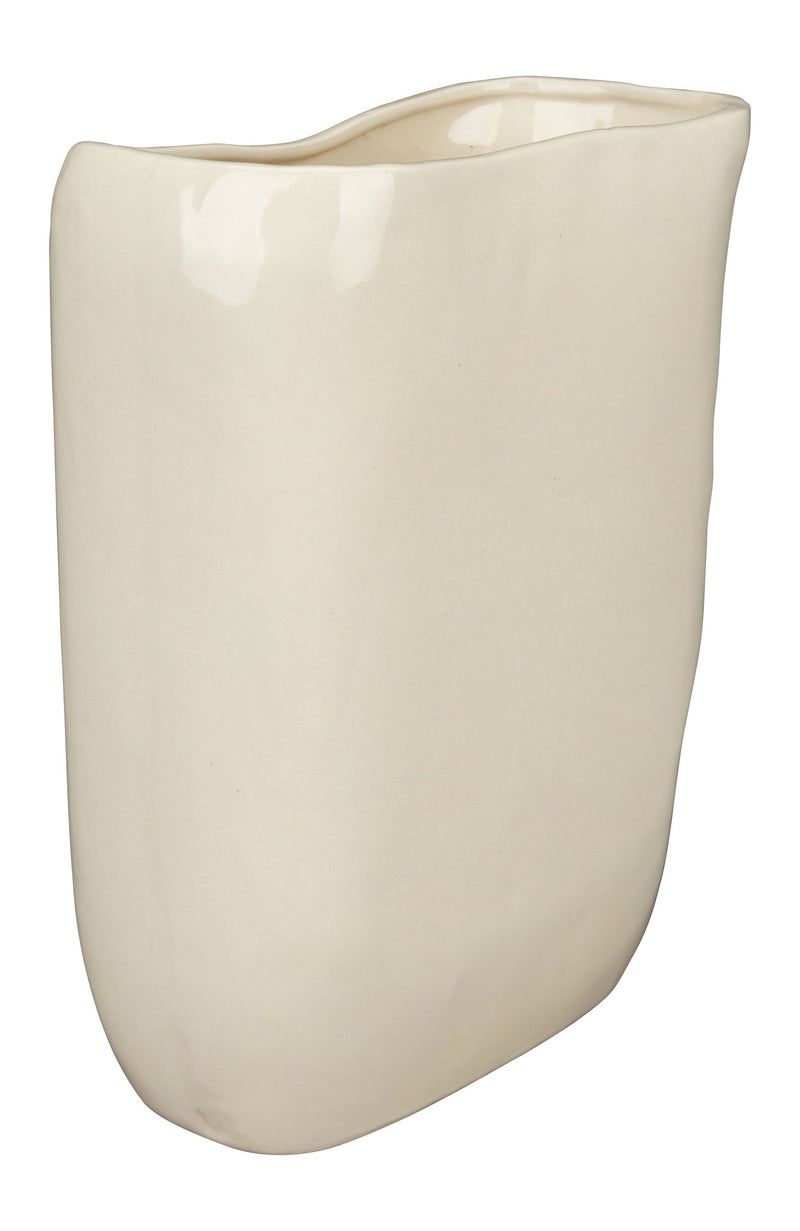Deko-Vase Edna M Beige aus handgefertigter Keramik von Dutchbone