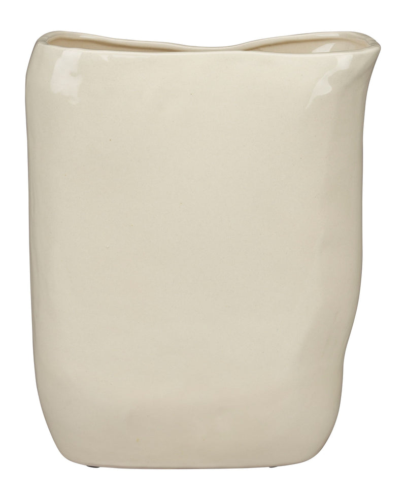 Deko-Vase Edna M Beige aus handgefertigter Keramik von Dutchbone