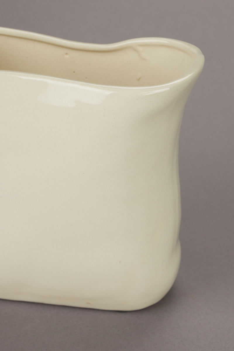 Keramikvase Edna S in Beige – handgefertigte Deko-Vase von Dutchbone