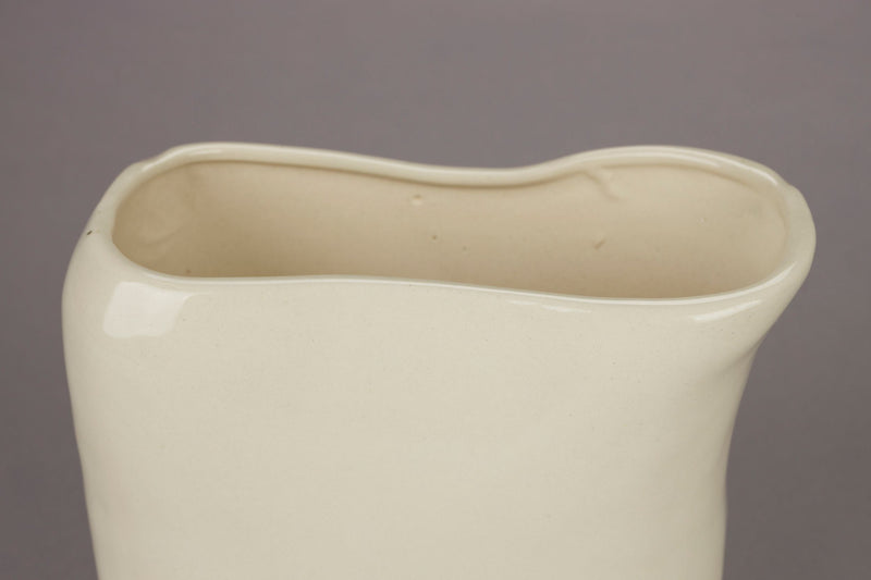 Keramikvase Edna S in Beige – handgefertigte Deko-Vase von Dutchbone