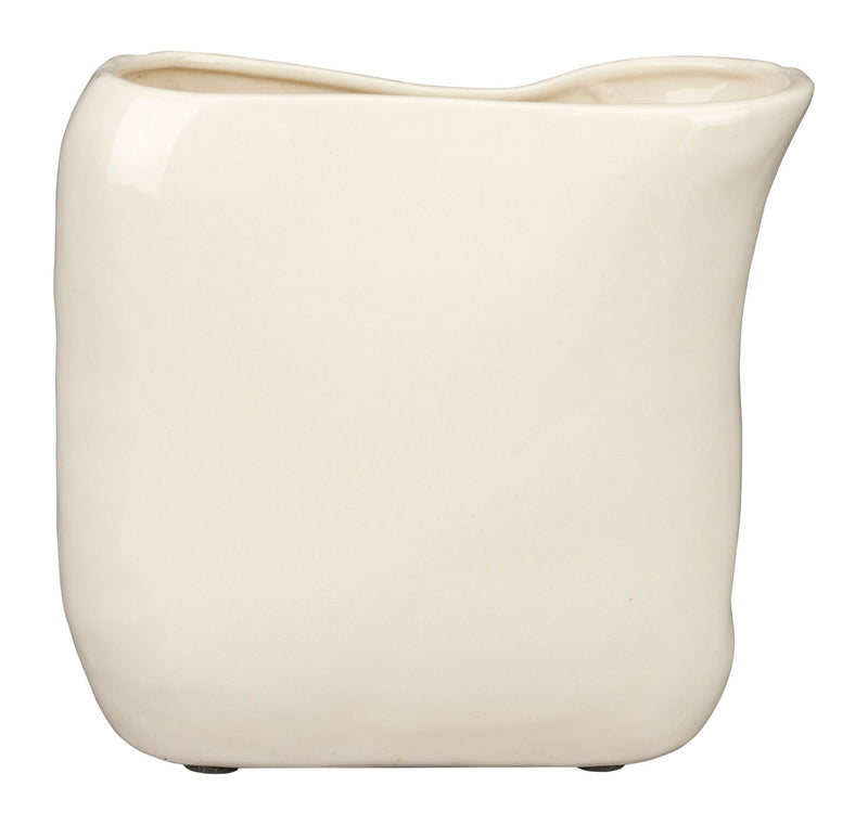 Keramikvase Edna S in Beige – handgefertigte Deko-Vase von Dutchbone