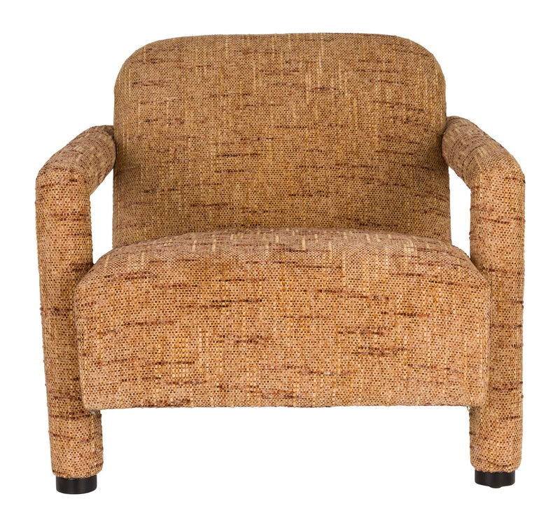Loungesessel Kent Ochre mit Eukalyptusholz-Gestell von Dutchbone