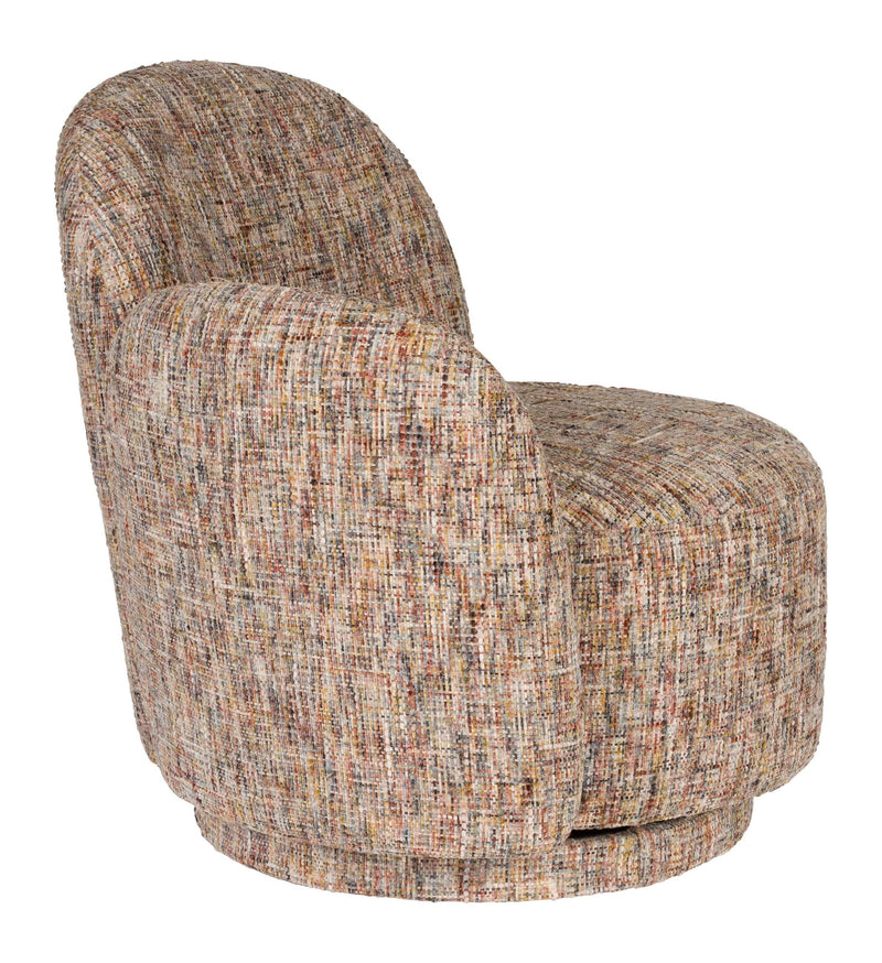Loungesessel Rose Dutchbone, drehbar mit Blütenform in Beige