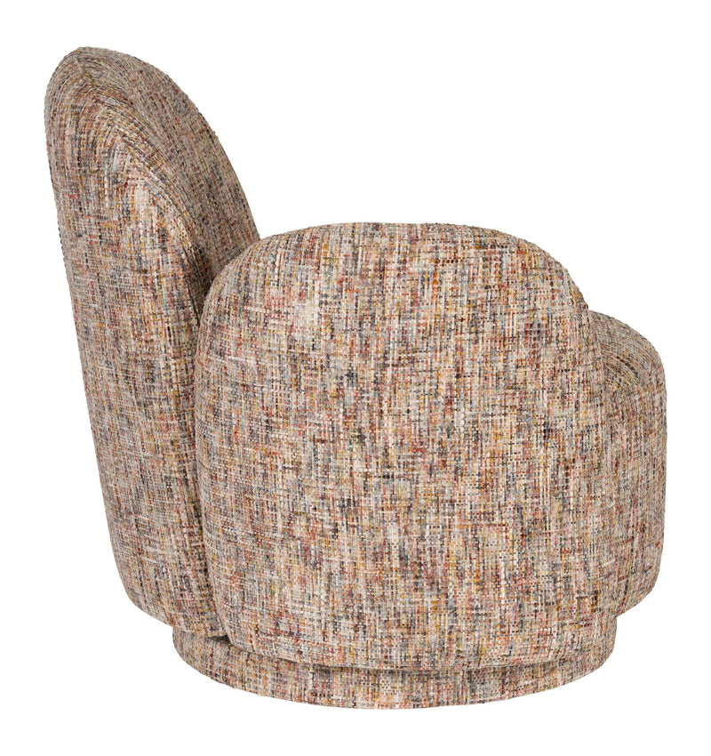 Loungesessel Rose Dutchbone, drehbar mit Blütenform in Beige