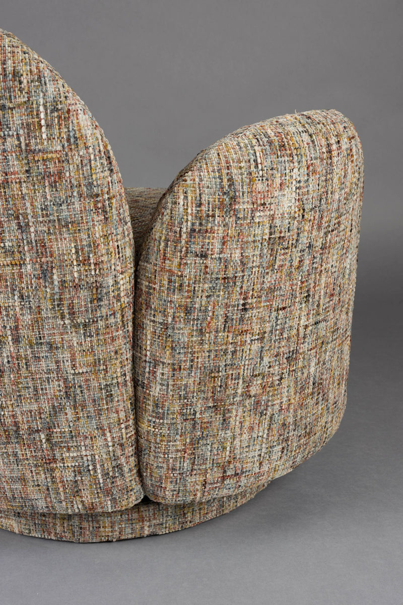Loungesessel Rose Dutchbone, drehbar mit Blütenform in Beige