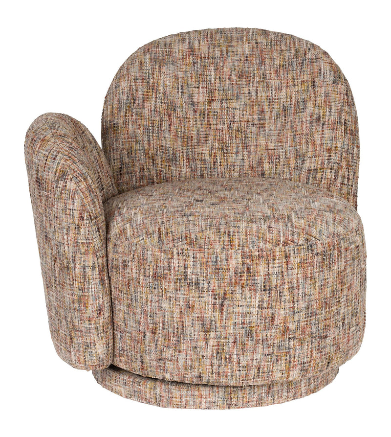 Loungesessel Rose Dutchbone, drehbar mit Blütenform in Beige