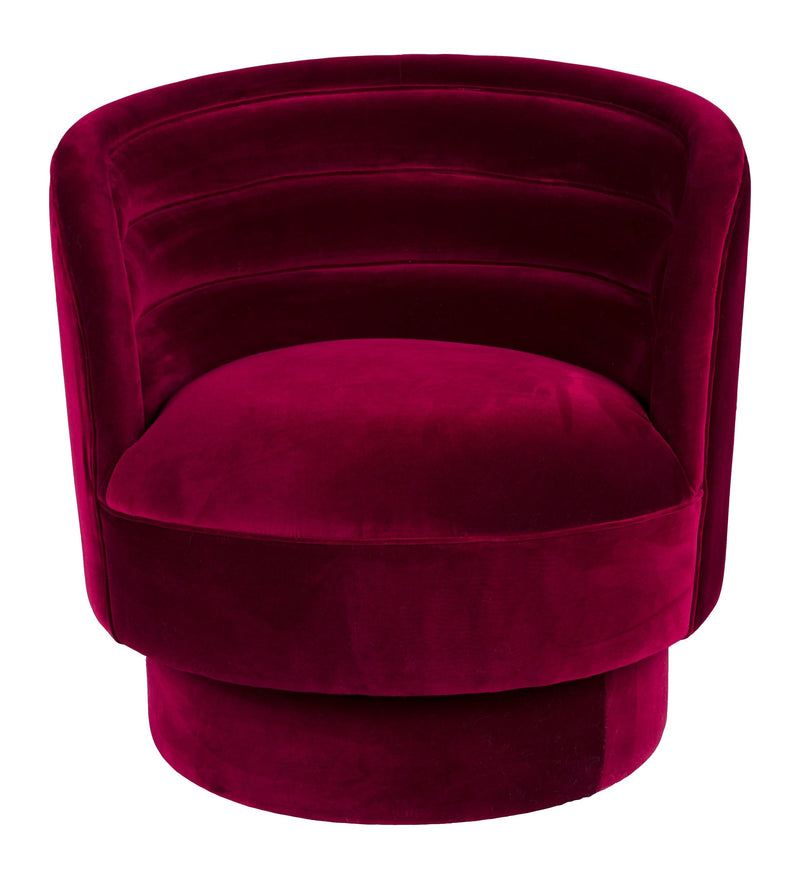Loungesessel Dorothy in Rot mit drehbarem Sitz von Dutchbone