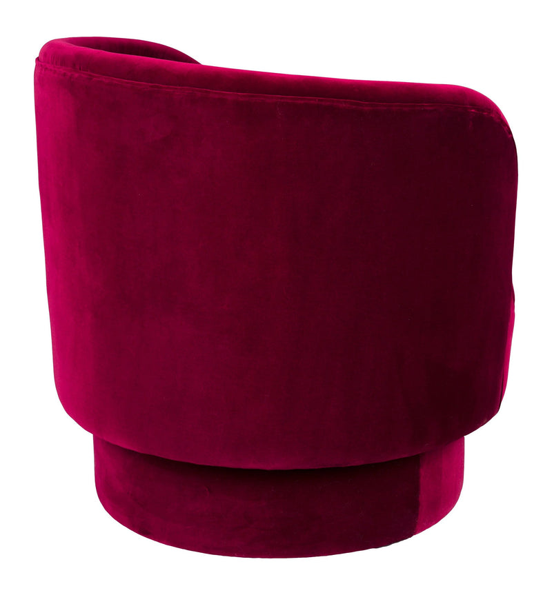 Loungesessel Dorothy in Rot mit drehbarem Sitz von Dutchbone