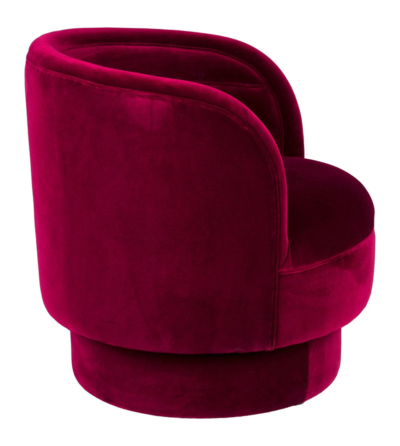 Loungesessel Dorothy in Rot mit drehbarem Sitz von Dutchbone