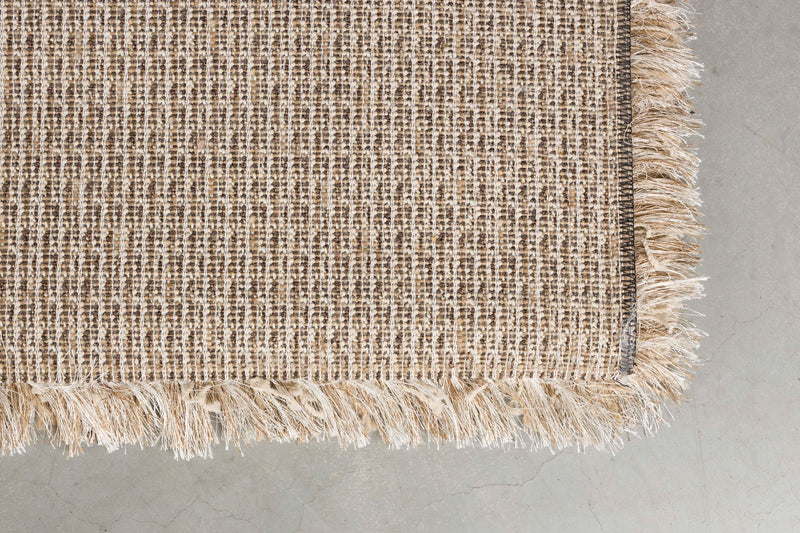 Teppich Hairy 200x290 cm Beige aus 100% Wolle, Hochflor von Dutchbone