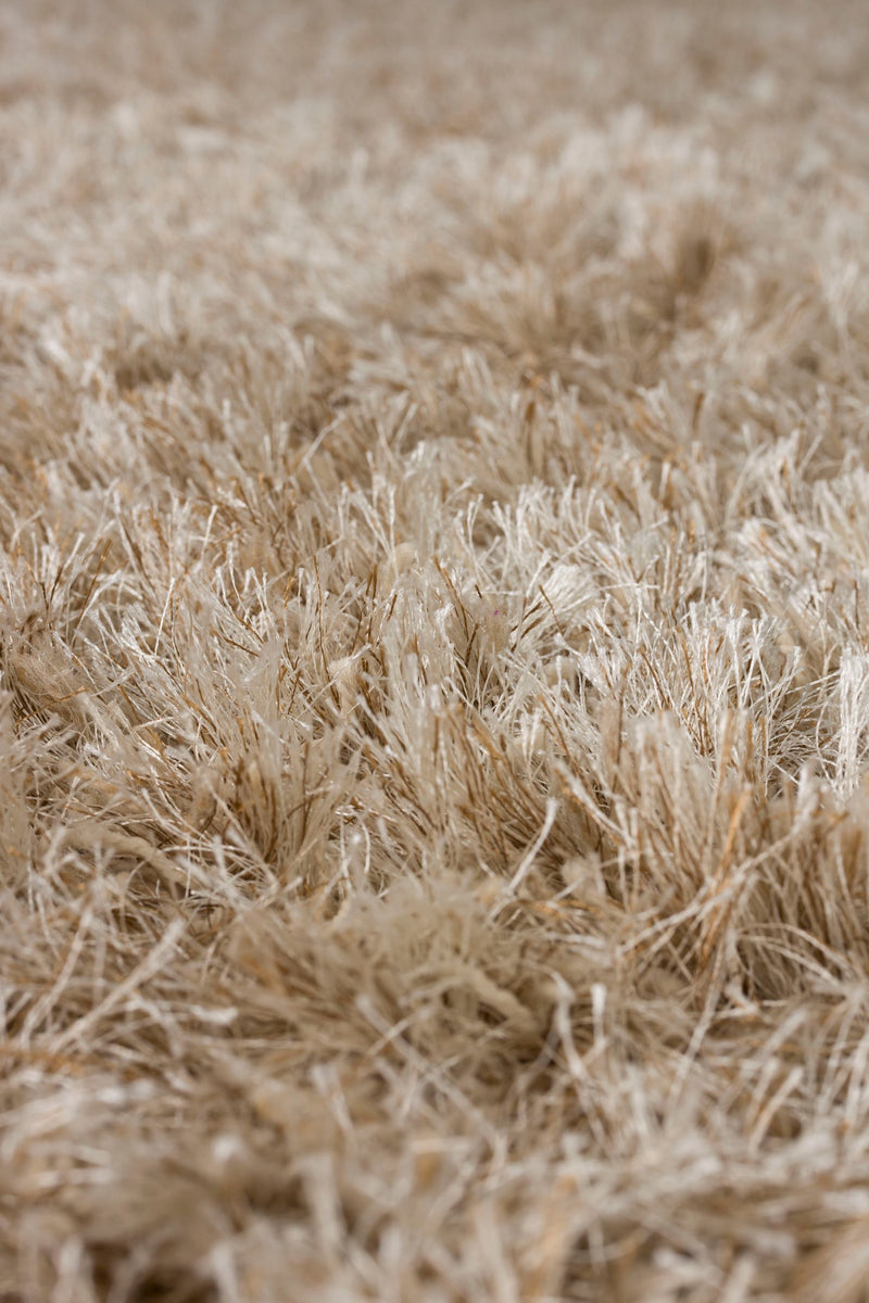 Teppich Hairy 200x290 cm Beige aus 100% Wolle, Hochflor von Dutchbone
