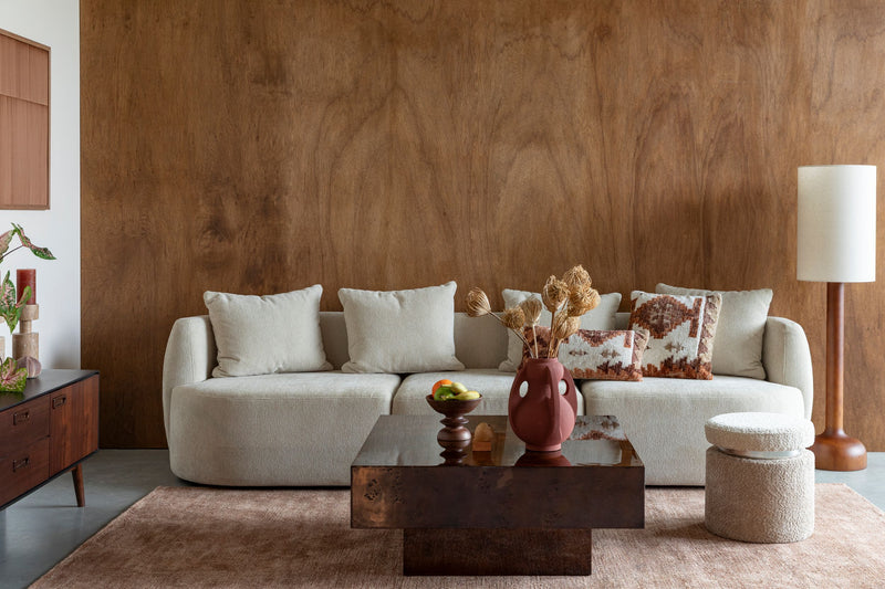 Couchtisch Quinn im 70er-Retro-Design mit Walnussfurnier von Dutchbone