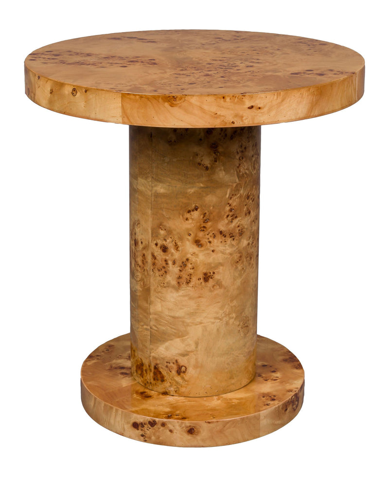 Beistelltisch Quinn Natural aus Eukalyptus-Sperrholz im Retro-Design