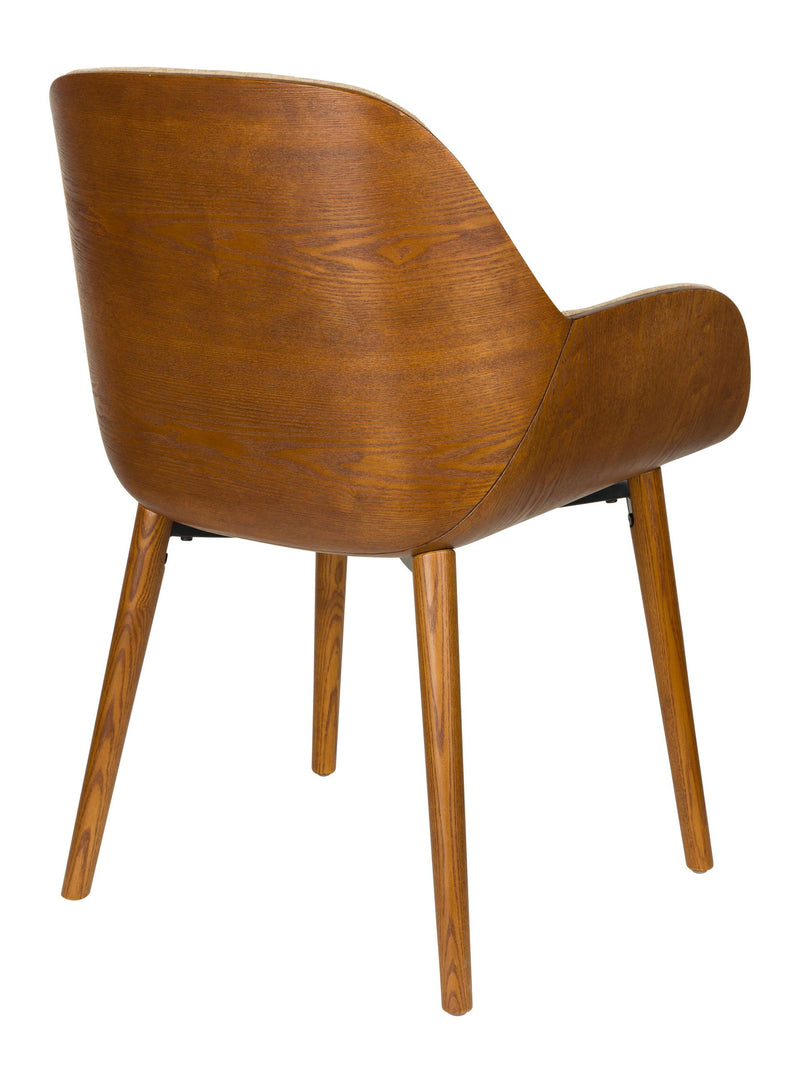 Sessel Taylor Beige mit Eschenholz-Gestell von Dutchbone im 70er-Stil