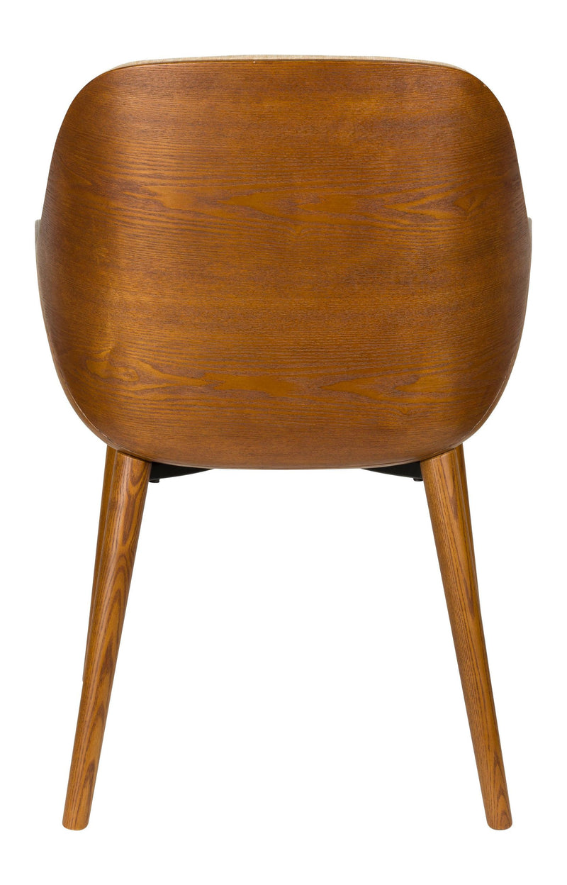 Sessel Taylor Beige mit Eschenholz-Gestell von Dutchbone im 70er-Stil