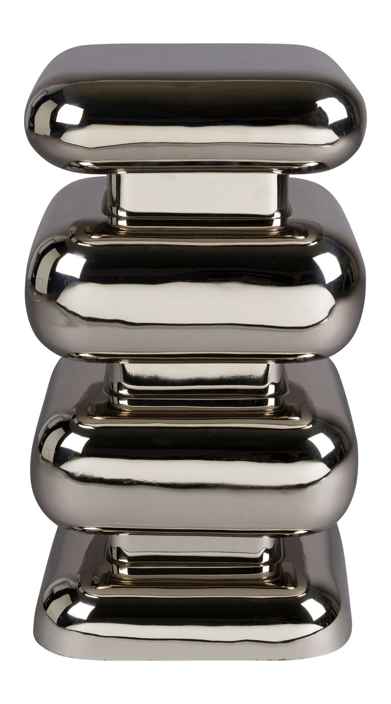 Hocker Stubby Chrome Beistelltisch aus Eisen von Dutchbone