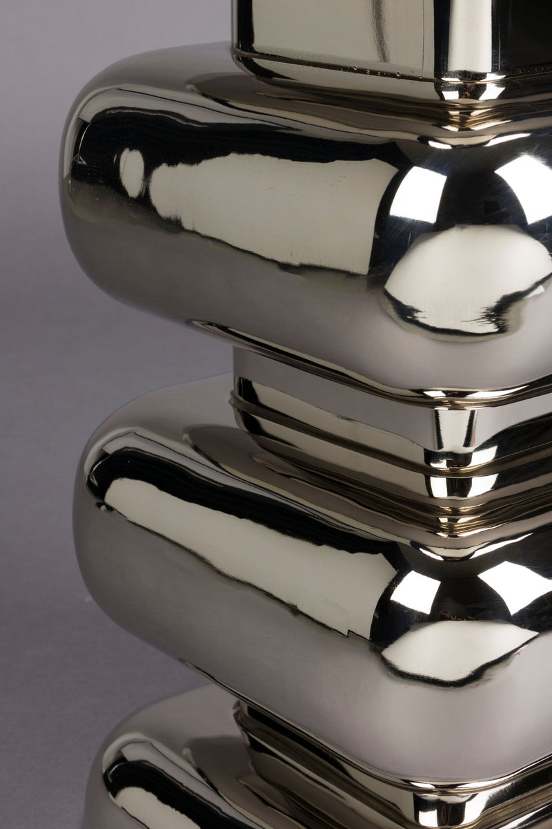 Hocker Stubby Chrome Beistelltisch aus Eisen von Dutchbone