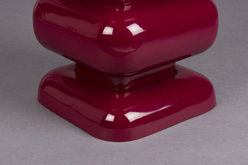 Hocker Stubby Bordeaux aus Eisen im 70er-Retro-Design von Dutchbone