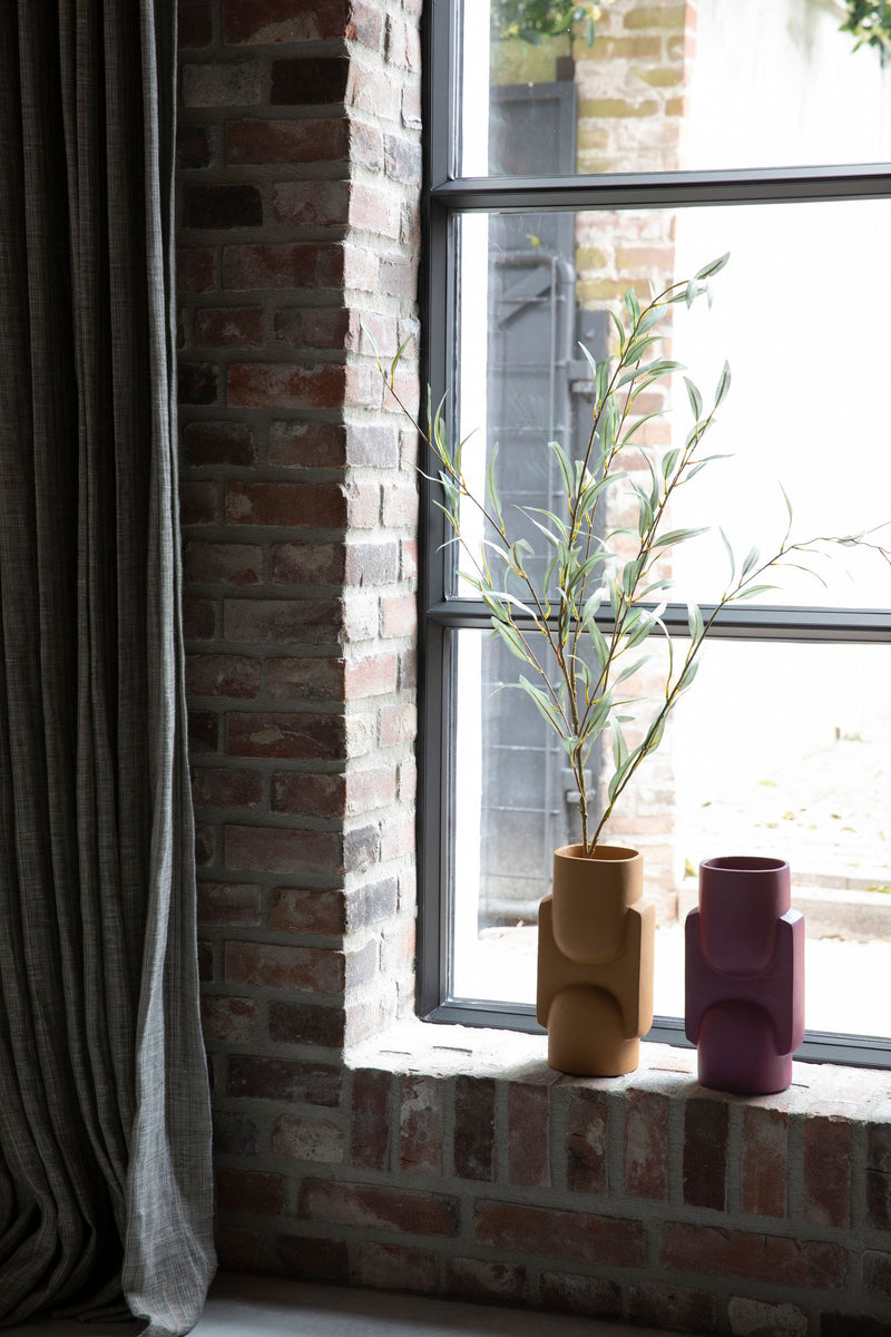 Deko-Vase Santos Bordeaux aus Aluminium im 70er-Stil von Dutchbone