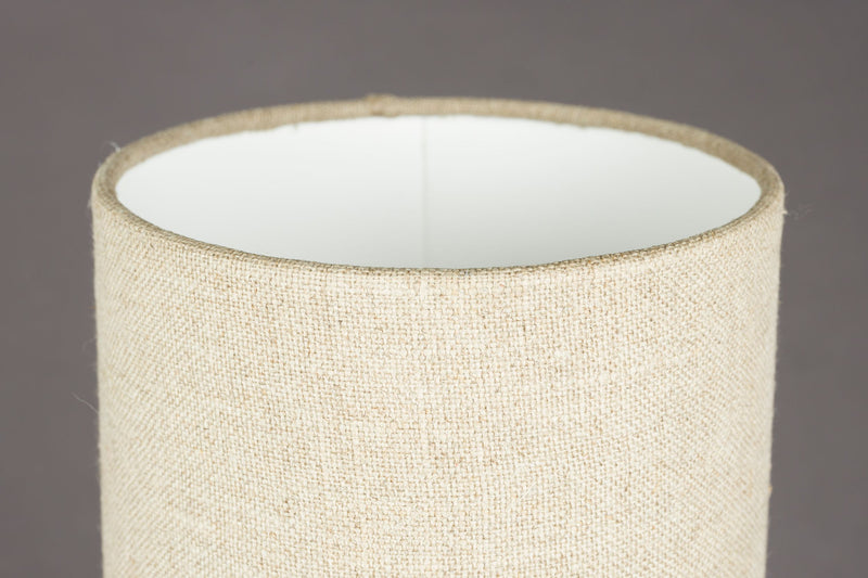 Tischlampe Earl mit Leinenschirm in Boho-Stil, Dutchbone, E27-Fassung