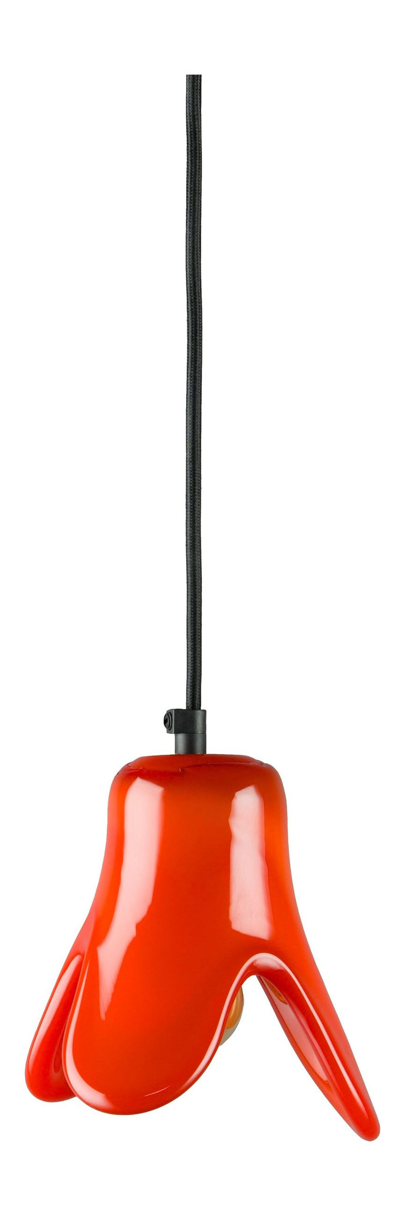 Pendelleuchte Gable von Dutchbone in Orange aus Glas mit E27-Fassung