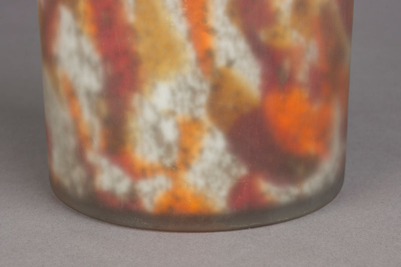 Vase Earl von Dutchbone aus mattem Glas in warmen Farbtönen