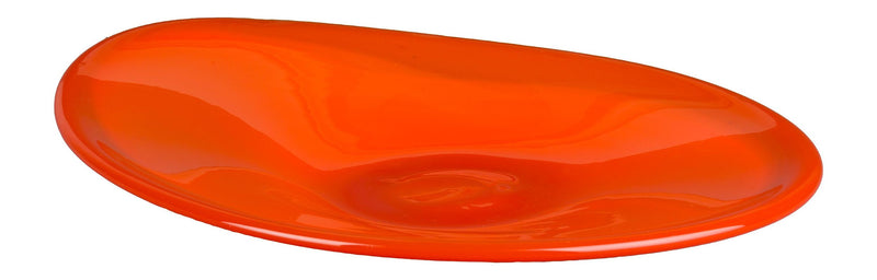 Tablett Gable aus Glas in Orange von Dutchbone im Retro-Design