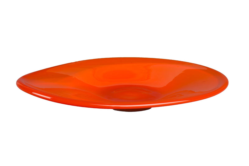 Tablett Gable aus Glas in Orange von Dutchbone im Retro-Design