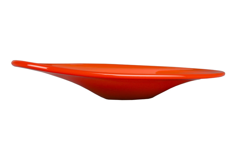 Tablett Gable aus Glas in Orange von Dutchbone im Retro-Design