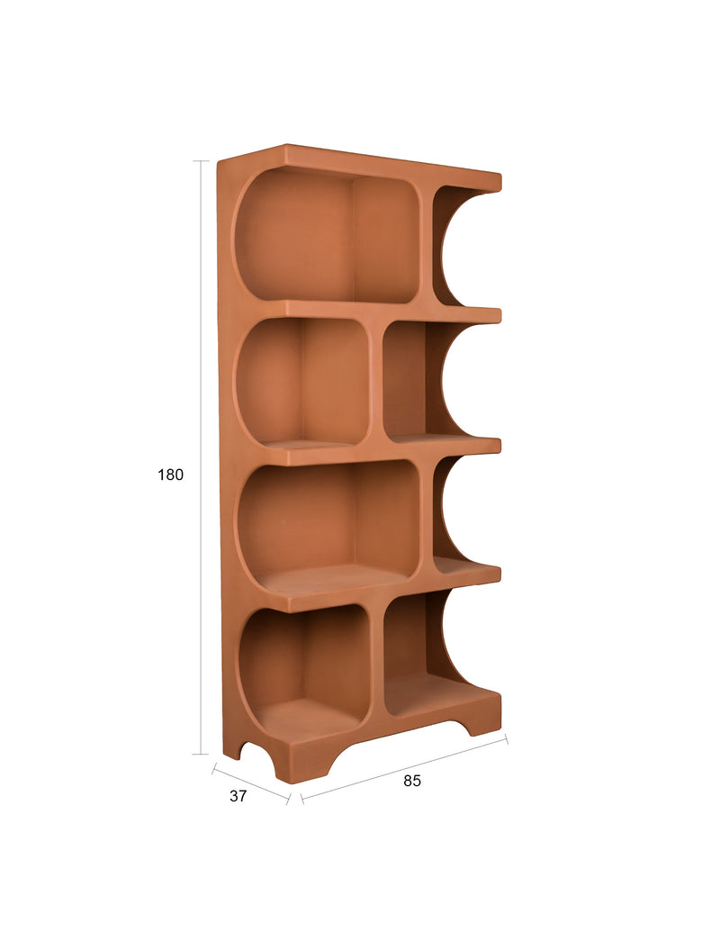 Regal Dundee XL in Terracotta von Dutchbone im modularen Retro-Design