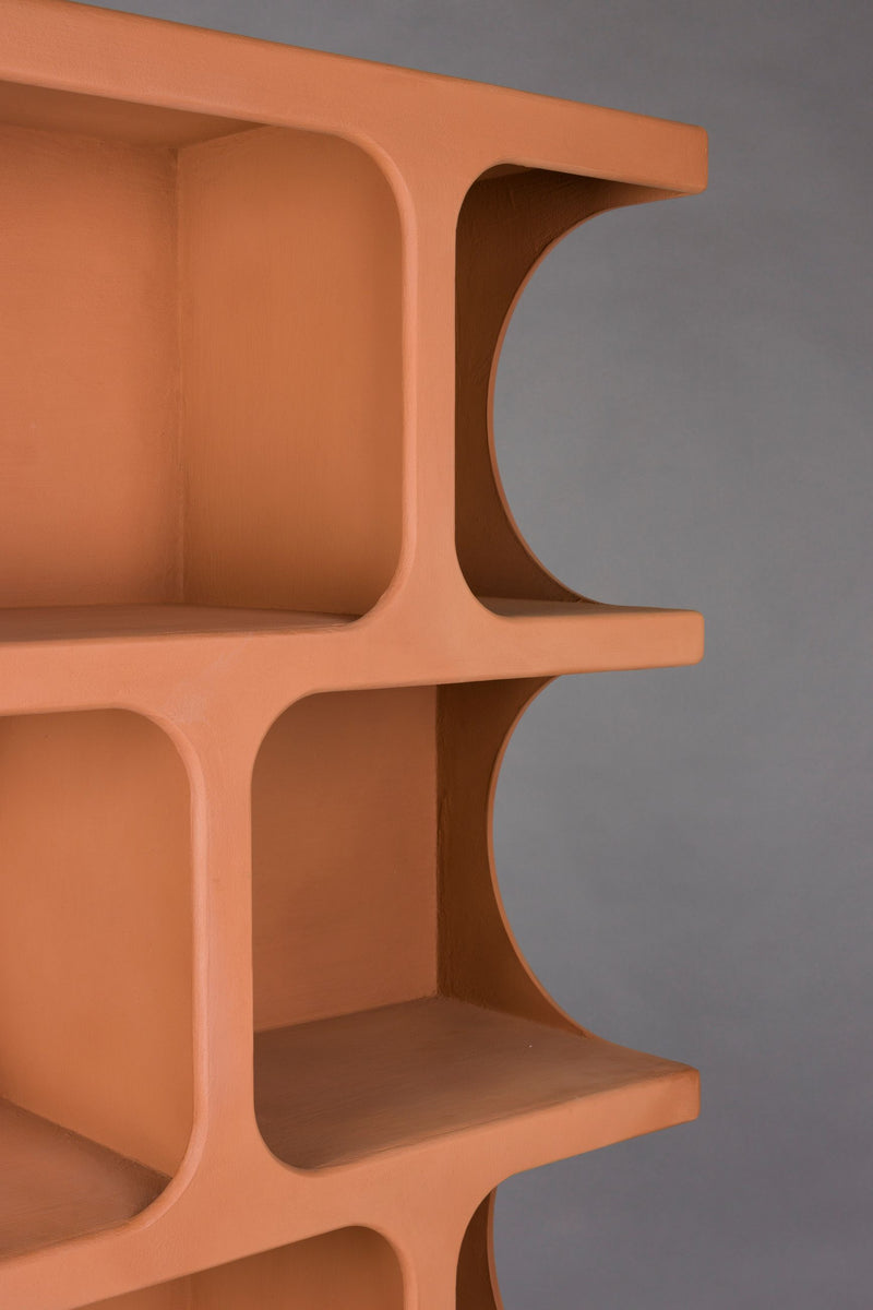Regal Dundee XL in Terracotta von Dutchbone im modularen Retro-Design