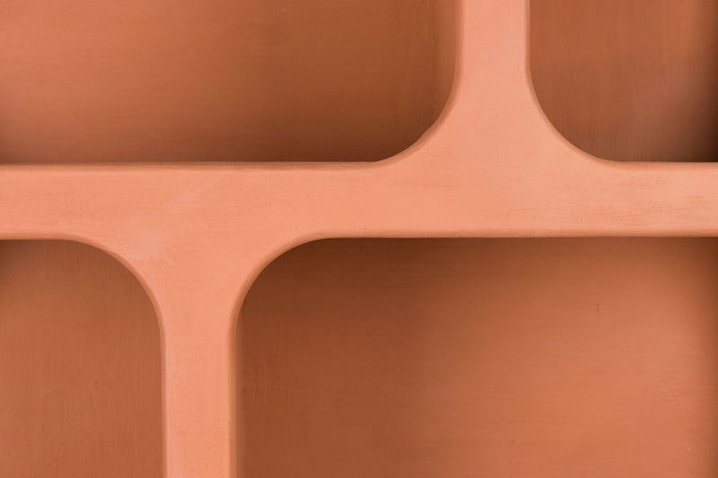 Regal Dundee XL in Terracotta von Dutchbone im modularen Retro-Design