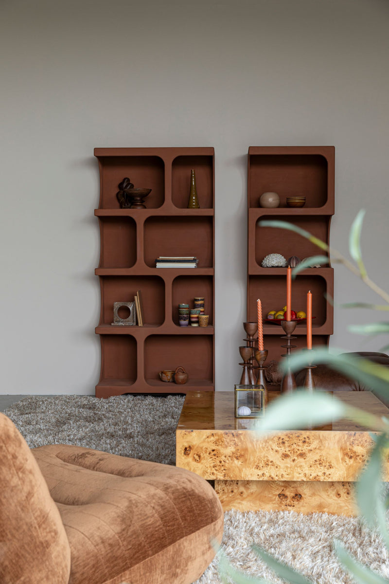 Regal Dundee XL in Terracotta von Dutchbone im modularen Retro-Design
