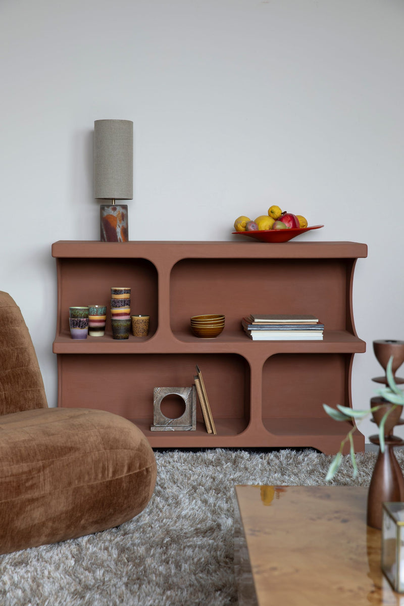 Regal Dundee M, Terracotta, modular erweiterbar, MDF von Dutchbone