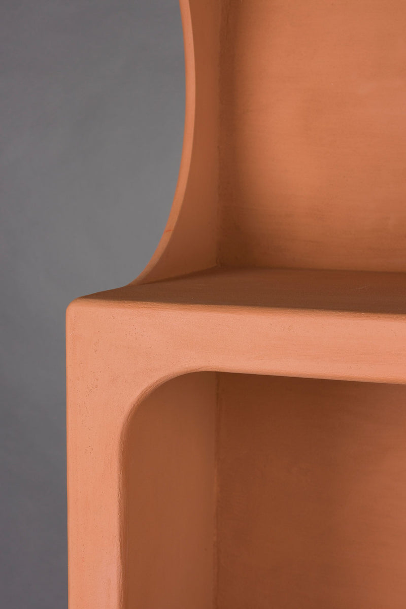 Regal Dundee L von Dutchbone in Terracotta, modulares Retro-Design