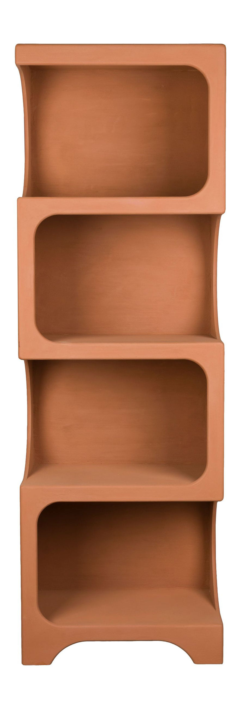 Regal Dundee L von Dutchbone in Terracotta, modulares Retro-Design