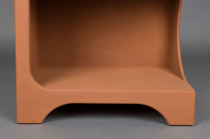 Regal Dundee L von Dutchbone in Terracotta, modulares Retro-Design